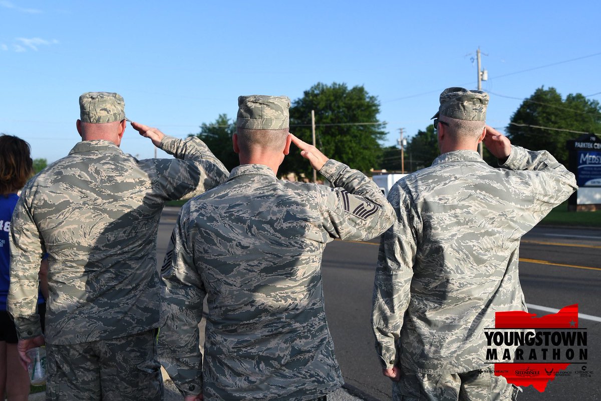 Land of the free because of the brave. Thank you for the freedom to run and to become who we want to be! #happyfourth from all of us at Youngstown Marathon. @910AW_Commander @910AW