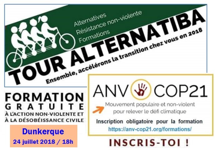 Amis_Terre_Dk's tweet photo. #alternatiba #ANV #CTonTour #Dunkerque #alternatibaGsDk
N'oubliez pas de vous inscrire à la formation Action Non Violente du 24 juillet 18h à #Dunkerque !! Des inscrits déjà, rejoignez nous !! https://t.co/3T5Stiepnm