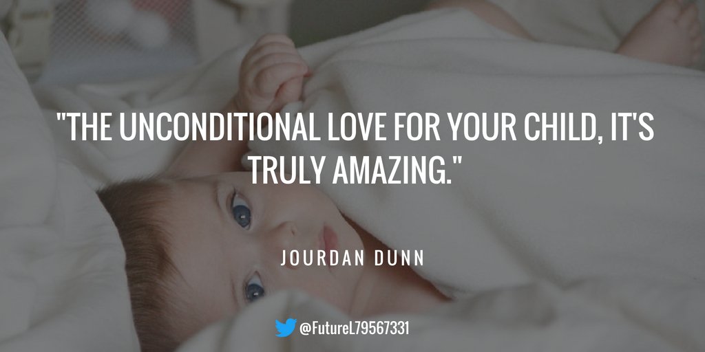 FutureL79567331's tweet image. "The unconditional love for your child, it's truly amazing." - Jourdan Dunn