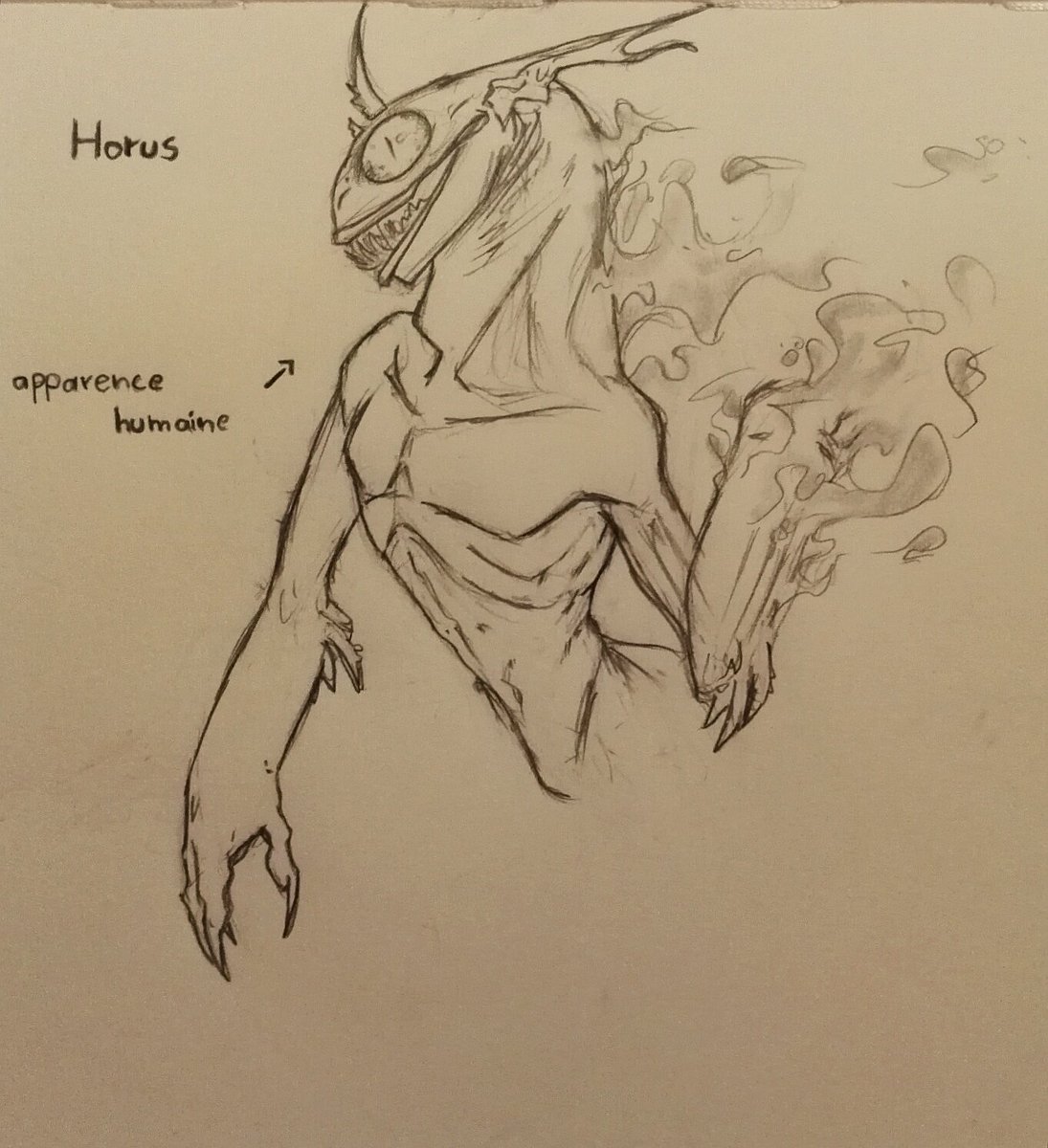 nekotaku16's tweet image. Je ne vous avais pas précisé que c'était un dragon assez démoniaque. 
* prend possession de ses victimes
#drawings #drawing #draw #dessin #personnage #dragon #démoniaque