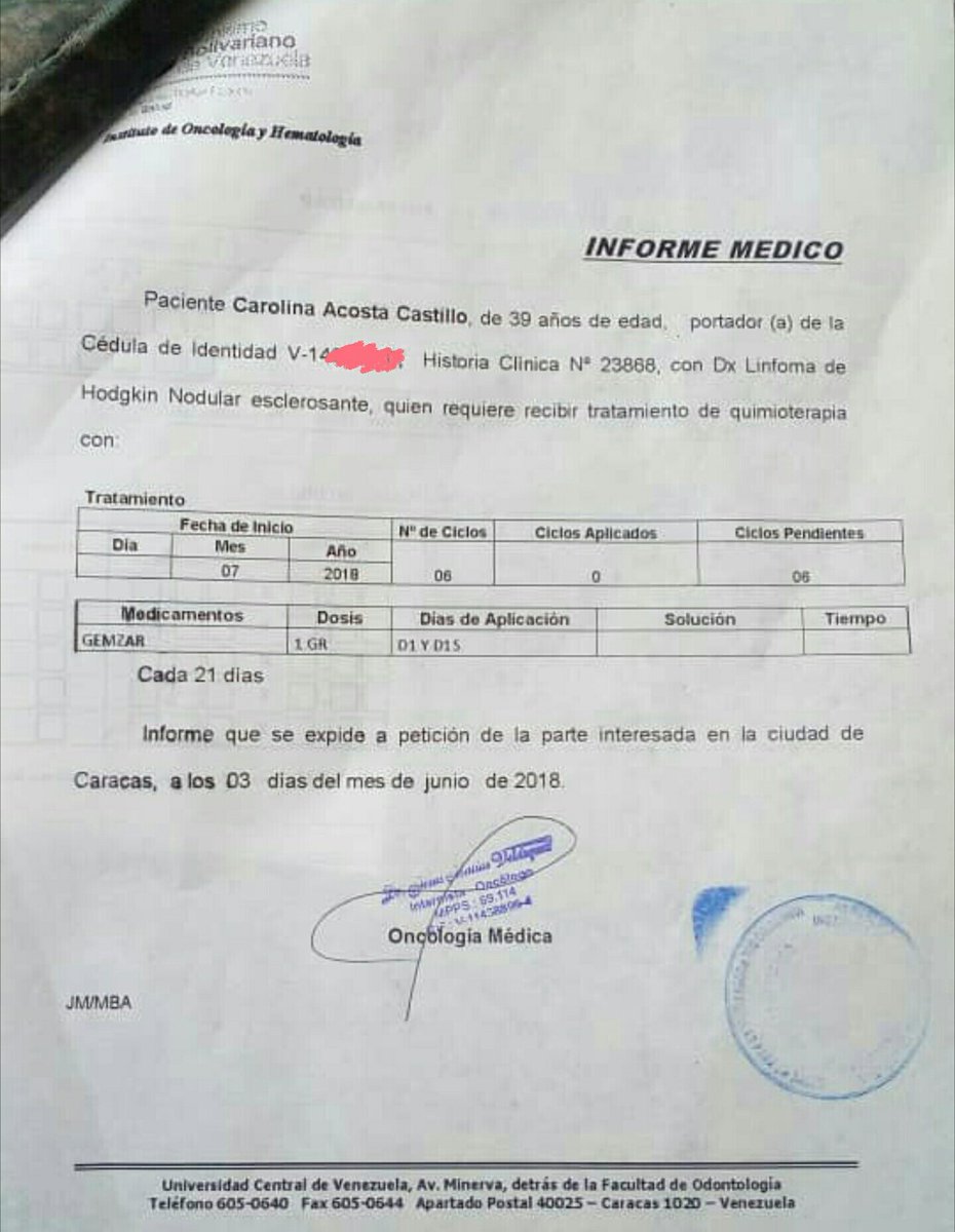 carolc_acosta's tweet image. ¡Hola! Por favor ayudame con un RT para poder llegar a mas gente y conseguir a alguien que me ayude a ubicar GEMZAR DE 1GR para mis quimioterapias, tengo cancer pero quiero vivir