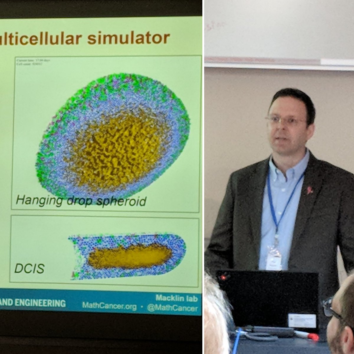 .<a href="/MathCancer/">Paul Macklin</a> introduces Physicell - you can find the paper here: journals.plos.org/ploscompbiol/a…  #matrixmcsb