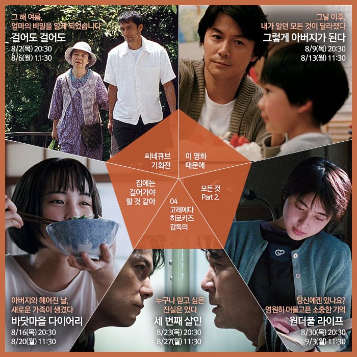 ★월간 기획전_7,8月 [집에는. 걸어가야. 할. 것. 같아.이 .영화. 때문에.]★ 4 고레에다 히로카즈 감독의 모든 것 [7월] 환상의 빛/ 진짜로 일어날지도...