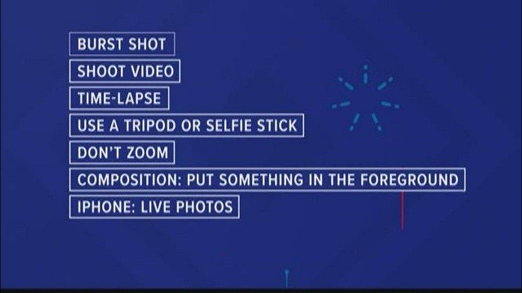ksdknews's tweet photo. How to take the best fireworks pictures tonight https://t.co/CANuYjJTgY https://t.co/bmiZAuaQvG