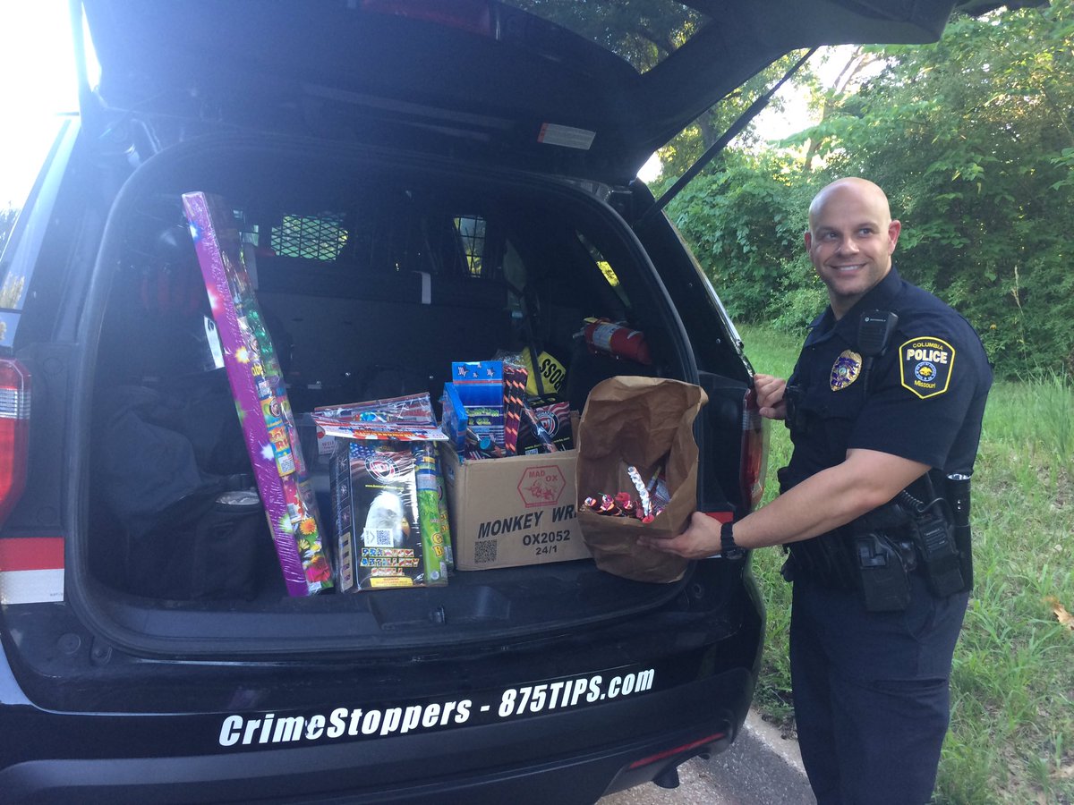 CPDAndriaCoMo's tweet photo. Just a friendly reminder that fireworks in the city limits are illegal. They will be seized and a $500 citation could be issued. Officer Grillo is already on it. https://t.co/gcBmjQnxt2