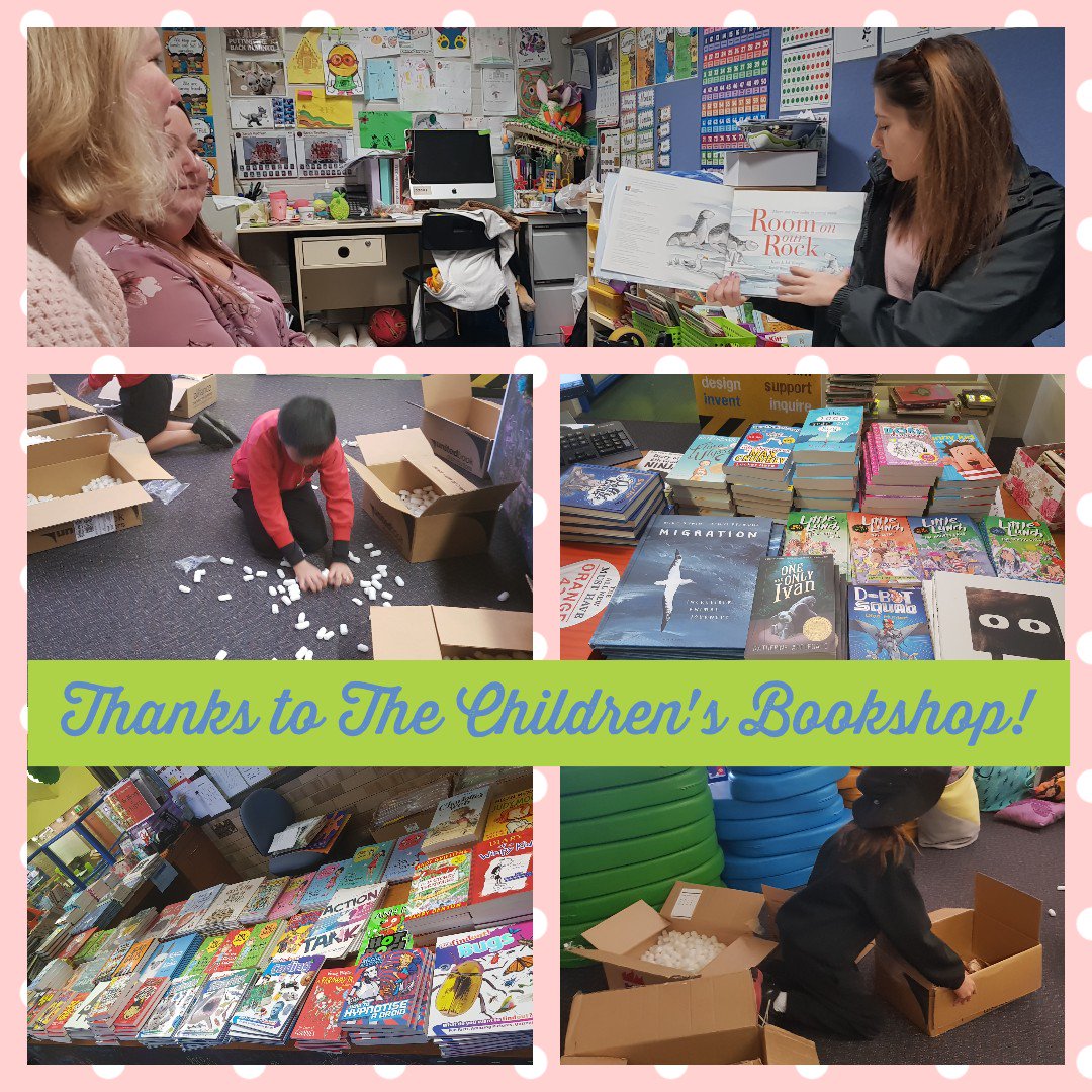 New books in the library this week. Teachers get inspired to share them with one another and children in awe of what we buy to help them with their learning. Win, win! 🤗