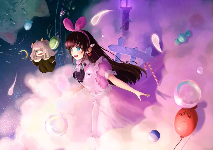 「空と海、この世とあの世の狭間」
遅れましたがAIちゃんお誕生日おめでとうございますーー?
#Vtuber #KizunaAI  #輝夜月 #お誕生日おめでとうございます 