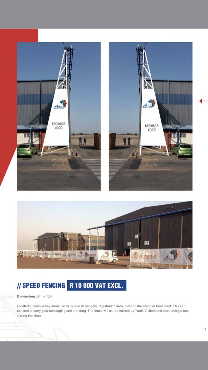 vruluretrades's tweet photo. #AAD2018 Sponsorship Opportunities @DOD_SANDF @ArmscorSoc for Tour Packages consult with @seezanetwork https://t.co/VvpoVIim48
