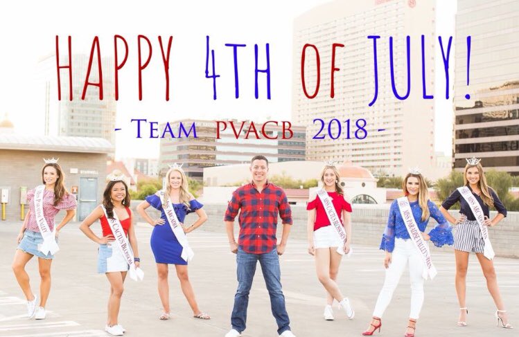 missarcadiaot's tweet photo. Happy 4th of July from #TeamPVACB✨! Have a safe and fun holiday celebrating freedom🇺🇸!
.
.
.
#MissArcadiaOT #independenceday #MissAZ2018 https://t.co/WDI7o6n2iI
