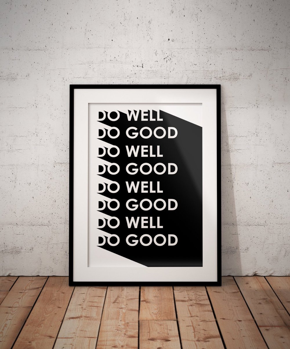 Do well and do good, and visit my #etsy shop: Do Well, Do Good Poster #art #print #digital #black #wallart #white #poster #quote #simple #inspirational #motivational #dogood #dowell #etsyshop #etsyseller #etsyvibes etsy.me/2tVRuYO