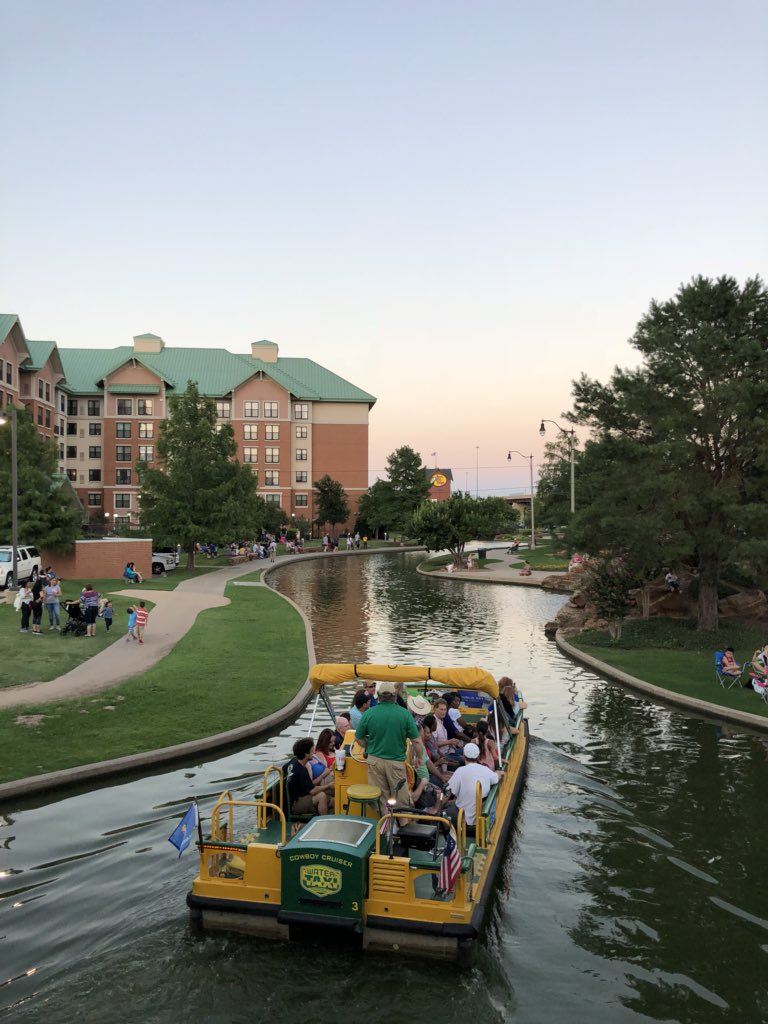 Everyone looking for their spot to watch to show! <a href="/OKC4thFest/">OKC 4th Fest</a>