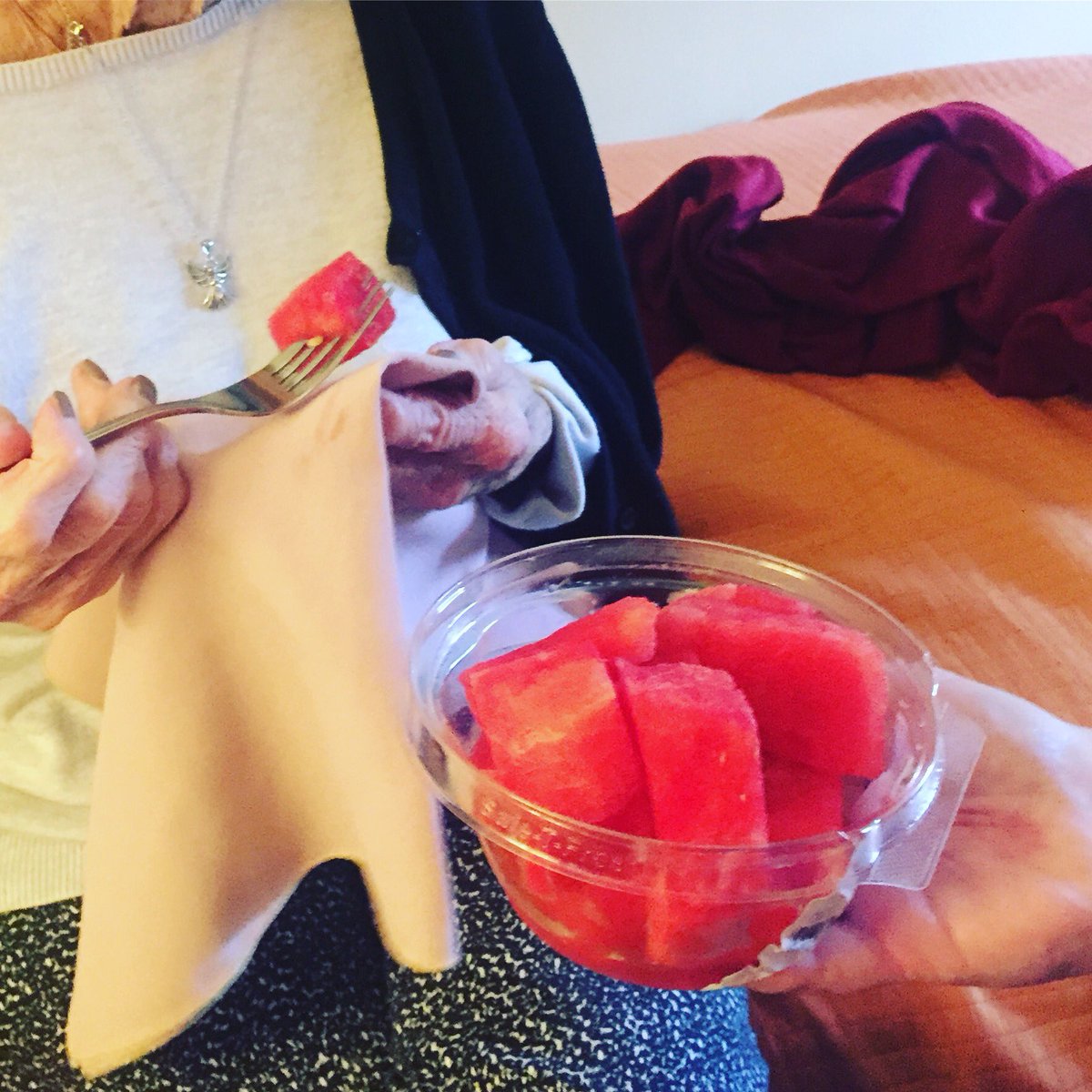 RecBoxLLC's tweet image. Can’t celebrate the Fourth without fresh watermelon, I’ll do anything for my clients! #dementiacare #southflorida #recreationaltherapy #westpalmbeach #SmallBusiness