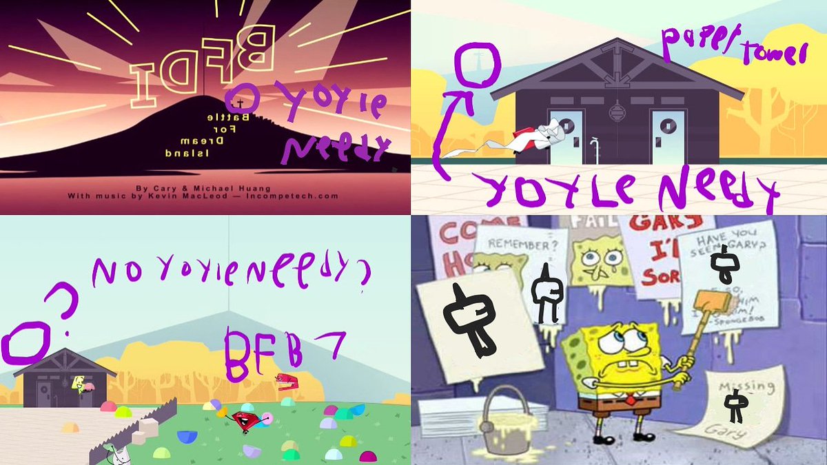 Problematicperiwinkleplum Am I Seriously The Only Person That Noticed This R I P The Yoyle Needy 13 16 Rest In Peas Bfdi Bfb