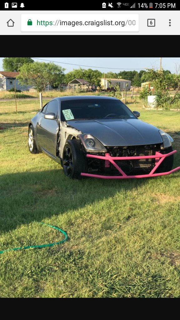 Diy brushguard on a 350z… via Shitty_Car_Mods