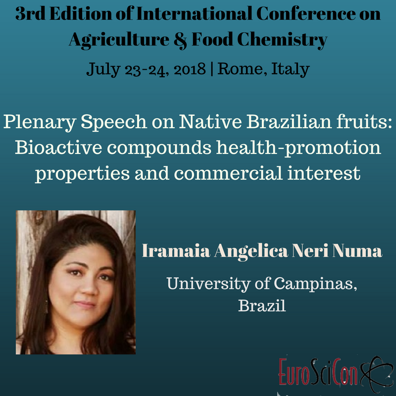food_chemistry4's tweet photo. For more info kindly click: https://t.co/qPifEJoAYr
Attend #FoodChemistryConferences as a Speaker or Delegate to listen Dr. Iramaia Angelica Neri-Numa's talk.
Other topics include: #Food_characterization #food_science #food_safety #food_grade
Limited Slots available https://t.co/3VeaGZUy8M
