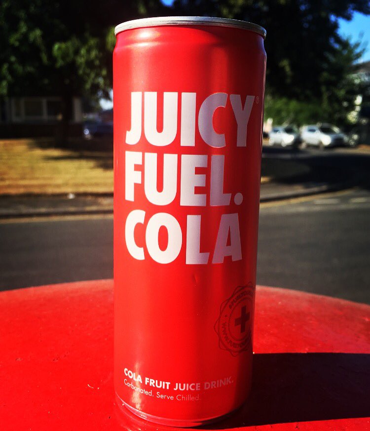Juicy Fuel Cola Original, best served fully chilled with ice and lemon. Perfect for hot summer days and remarkably it's 1 of your 5 a day 🍇🍋🍒
#flagship
#healthylifestyle
#bestdrink
#wellnesslifestyle