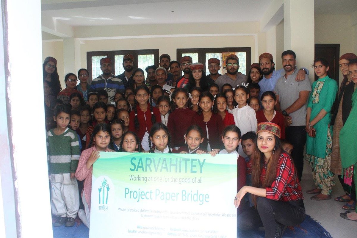 @Sarvahitey_NGO upgraded #ProjectPaperBridge #Bathad with the help of #volunteers of the #NGO. We also got a chance to meet our #members and kids at #BathadLibrary.

#EducationForAll #CommunityWelfare #SocialService #CSR #MyNGOYourNGOOurNGO
