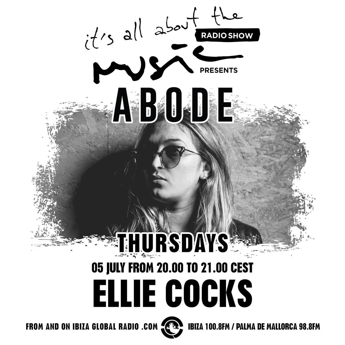 CocksEllie's tweet photo. Iβll be doing a guest mix live on @ibizaradio for @aboutmusicradio from 8pm! Followed by @AbodeRecords x @DoNotSleepIbiza at @Amnesia_Ibiza week 4 w/ @djheidi @followthefishtv & @EastEndDubs β‘οΈ #elliecocks #itsallaboutthemusic #ibizaglobalradio #amnesia https://t.co/Cmdy5YxE75