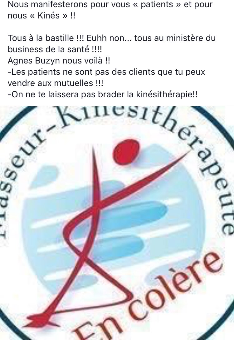 xavdO's tweet photo. On va parler des kinés aujourd’hui !! 
L’état veux déconstruire le système de santé en commençant par la kiné !! #kineencolere  @agnesbuzyn https://t.co/LaoRDHg04k