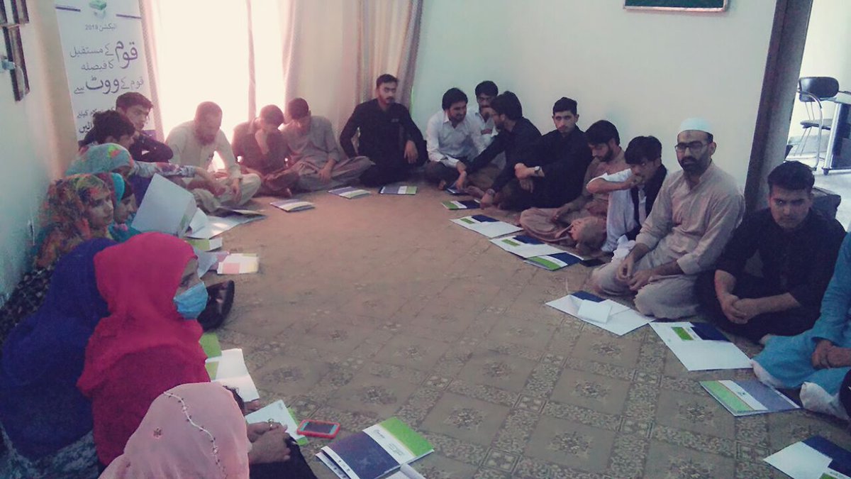 CoalitionSdg's tweet photo. Townhall meeting was organized by GEESE at Khyber plaza in District Mansehra with youths on voter mobilization. https://t.co/9FyJzammai
