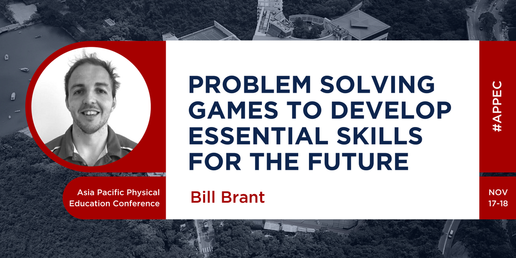 .<a href="/PE4LIFEHK/">Bill Brant</a> shares fun &amp; engaging ways to actively involve your students in #problemsolving activities to help them develop a host of vital skills at #APPEC. bit.ly/2G5ZkqS