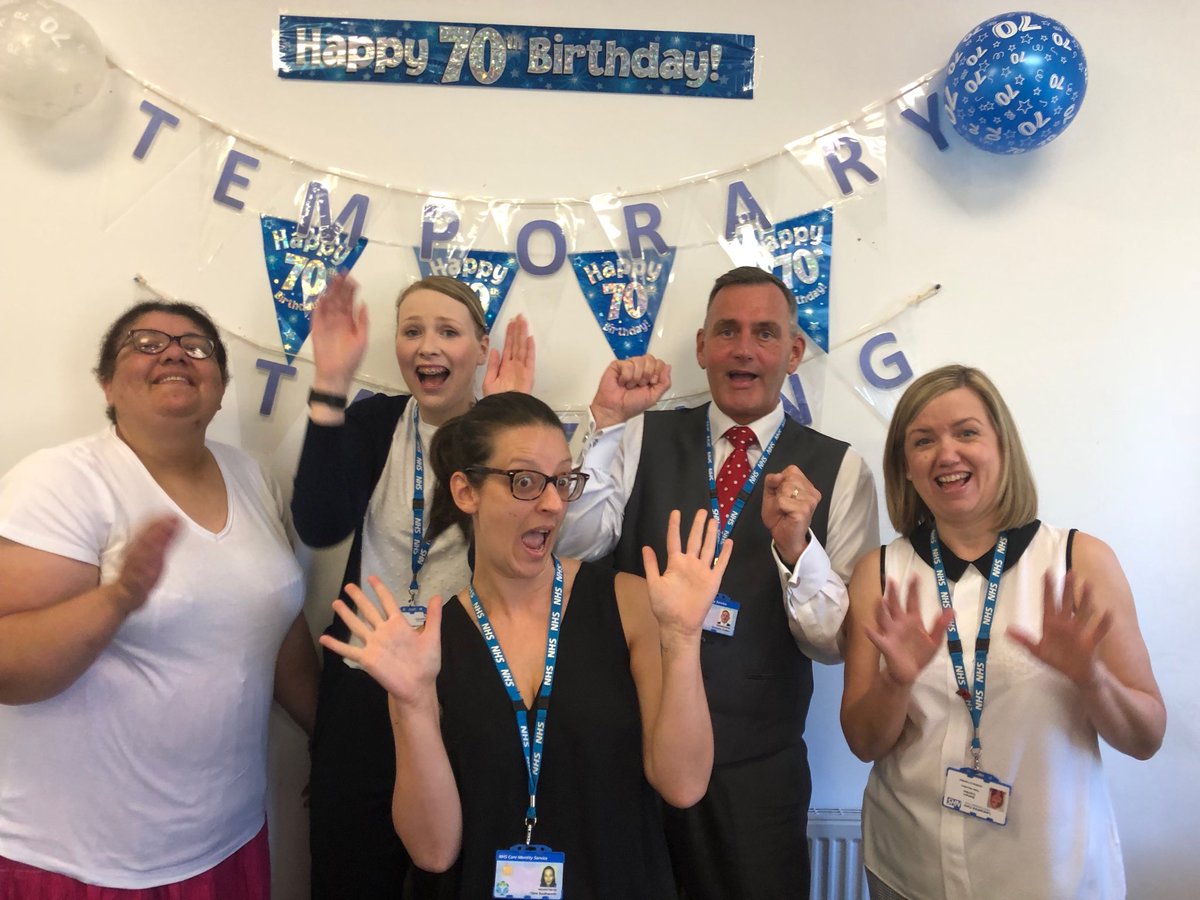 Happy Birthday NHS from the amazing award winning Temporary Staffing Team ⁦@LancashireCare⁩ ⁦@WendyS_bank⁩ #NHS70 #diverse #Proud #LCFTppl