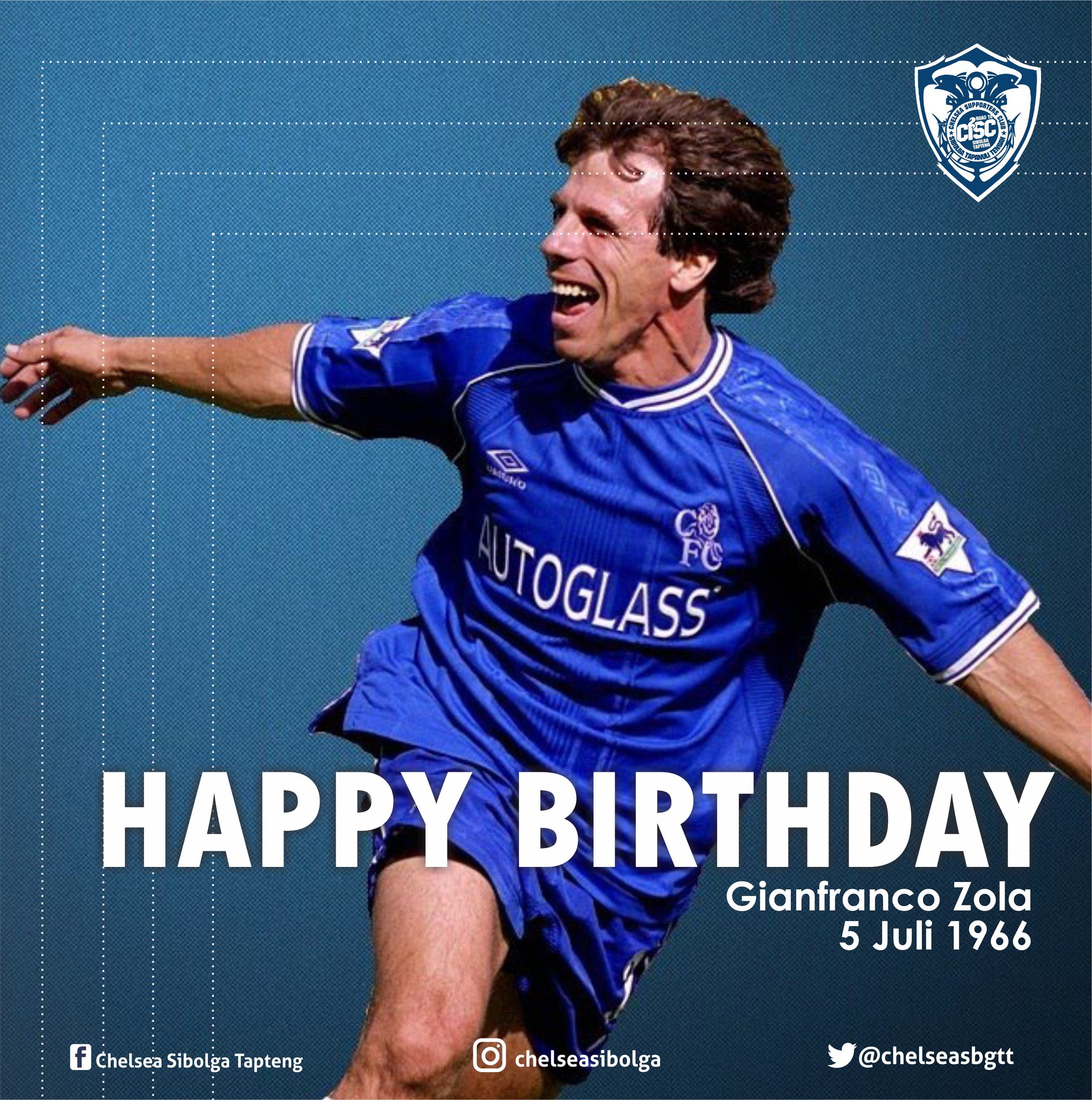 Happy birthday to the great Gianfranco Zola!      