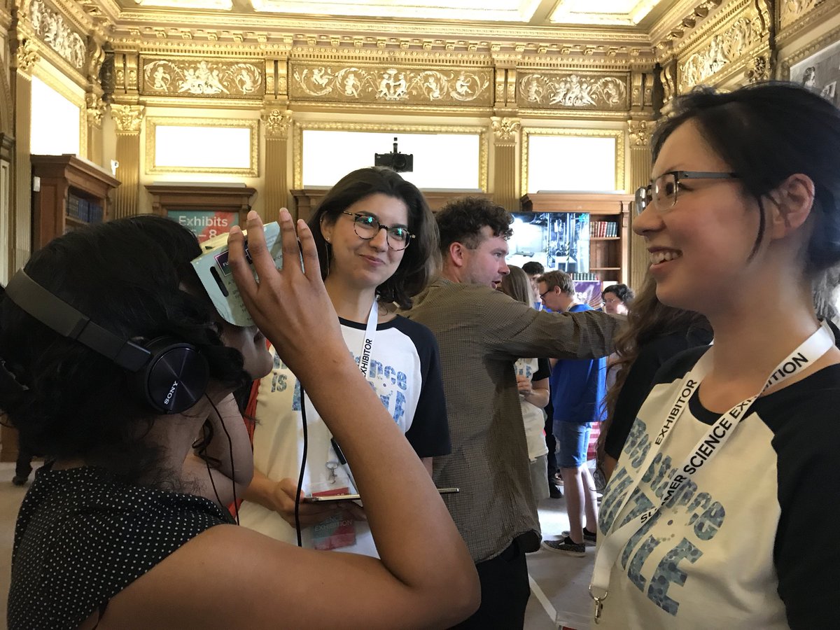 AnnaDumitriu's tweet photo. Great to see our @ResistanceIF Sequence VR cardboard headsets @royalsociety summer science exhibition with our @ModMedMicro colleagues. Collect your own free headset from the stand and experience whole genome sequencing of bacteria in virtual reality #VR #VirtualReality #BioArt https://t.co/AZi696juaU