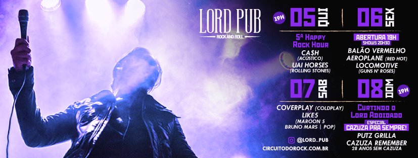circuitodorock_'s tweet photo. Vem curtir a programação do Circuito do Rock! 🤘Jack e Lord com muita coisa boa rolando! Não fique de fora: https://t.co/sSkzj5L1kl 😉 #Programação #LordPub #JackRockBar #RockemBH https://t.co/o2fHoicSUD