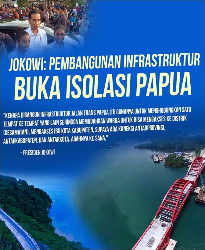Infrastruktur demi kemajuan Papua, demi kemajuan Indonesia.

#papuaindonesia