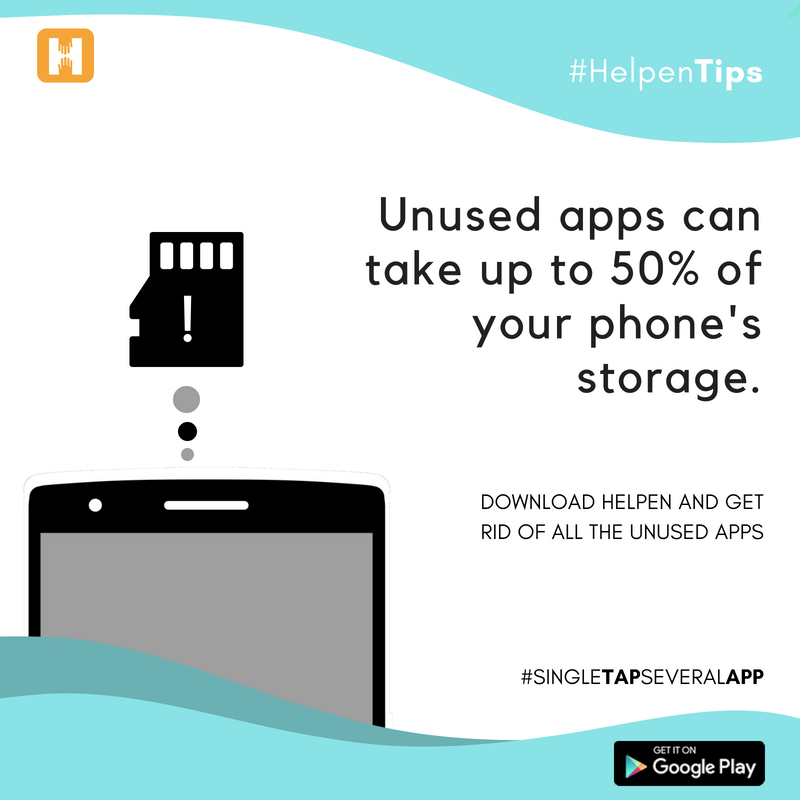 helpenindia's tweet photo. #DidYouKnow that at an average you can save up to 1 GB of your storage if you download #helpen

Download Now.
#SingleTapSeveralApp  

#lowstorage #why #deleted #gotdeleted https://t.co/Gk6RiNlFFk