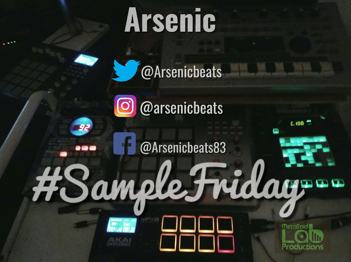 Arsenicbeats's tweet photo. #SampleFriday time again tomorrow.

I'm looking for a song to sample and chop up to create a beat.

What song do you think should I sample???

Comment on this post with your song requests  (song name and artist). https://t.co/uS67f9VrK8