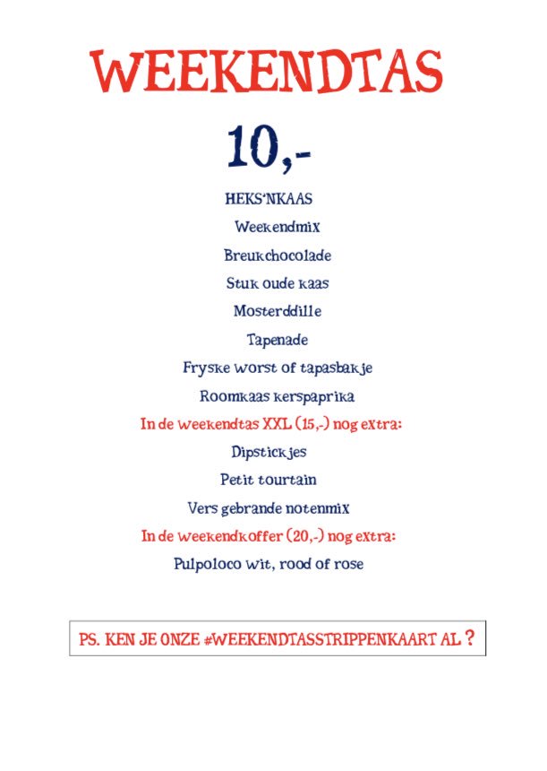 Het is weer donderdag hoor.... dus staat onze heerlijke #weekendtas weer voor je klaar. #hopjelekker #mokervol