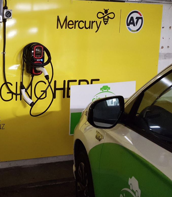 Thanks @MercuryNZ for fixing our EV charger at the Downtown Car Park