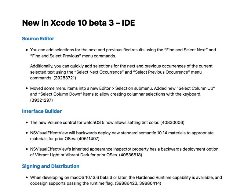 ashishkakkad8's tweet image. What's new in Xcode 10 beta 3?
#iOSDev #Xcode #Xcode10 #Beta #iOS