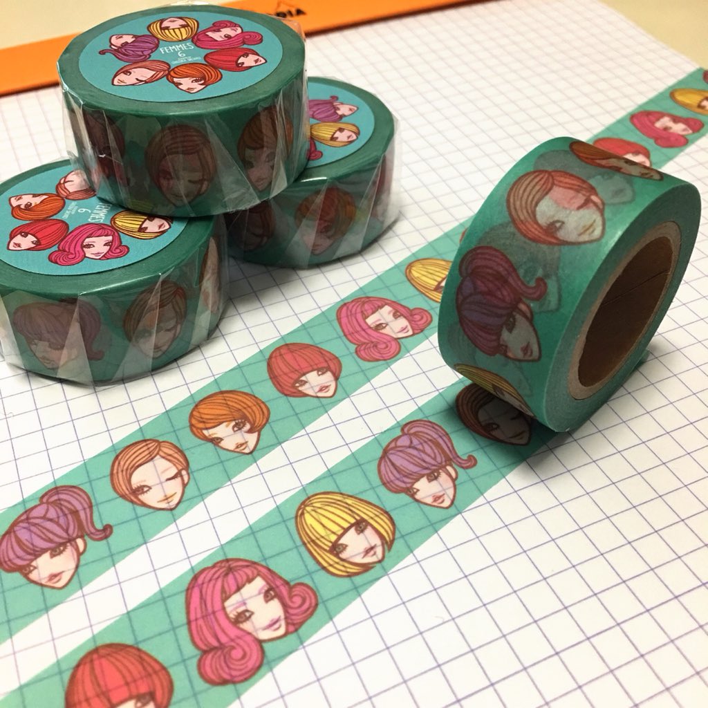Sachiko Ishizuka Pa Twitter 手帳やギフトカード ラッピングに レトロポップなオリジナルマスキングテープ限定発売中 T Co Qsulc0cphp マスキングテープ シール テープ イラスト 6人の女達 オリジナルマスキングテープ マステ Girls かわいい