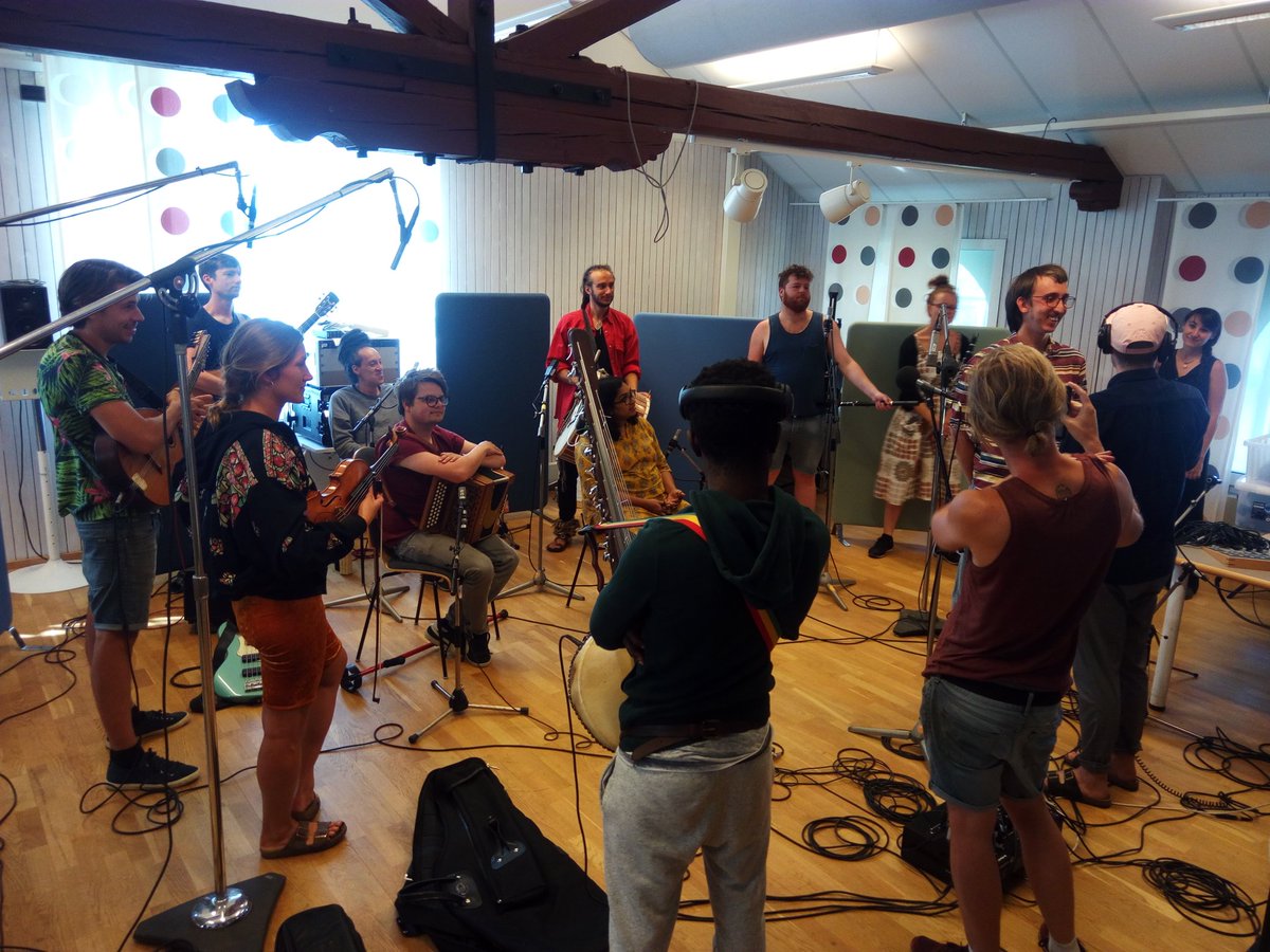 Good vibes in Kristianstad's Sveriges Radio studio this morning, playing live some tracks from the new album. Short beach break now before tonight's gig Tivoliparken.