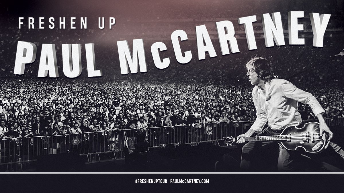 Paul announces first UK dates of his new #FreshenUpTour. Full details HERE: paulmccartney.com/news-blogs/new…