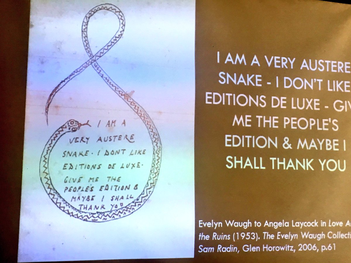 AustLitTrip's tweet photo. Hi @drmilthorpe, I really enjoyed meeting Evelyn Waugh's bookish snakes at #litinterface! I know some of them said they couldn't read, but maybe they'd enjoy practicing with the books about snakes in the @AustLit database: https://t.co/QzEyeg1OFE https://t.co/UlULm1jmj2