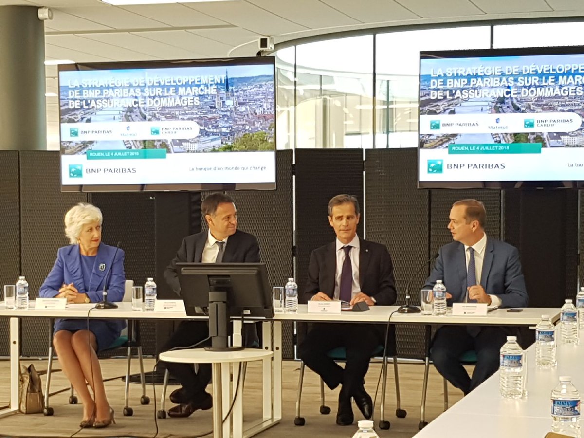 RouenNdyInvest's tweet photo. #Rouen là où se réinvente l’#assurance du 21ème siècle ! @GroupeMatmut @BNPParibas et @bnpp-cardif investissent le futur sur la @MetropoleRouenN avec la création de #CardifIARD. Et merci @NicolasGomart de confirmer l’installation de votre partenaire @IMAassistance #ChooseRouen https://t.co/7DOUXJfvfe