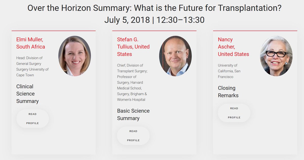 TTS2018's tweet photo. There are two must-see plenary sessions today! The first is about Big Data and starts at 11:30. Then join us for a look at the future at transplantation at 12:30. https://t.co/Z1yurfJ4SP #tts2018 https://t.co/JsYTNhVXkz