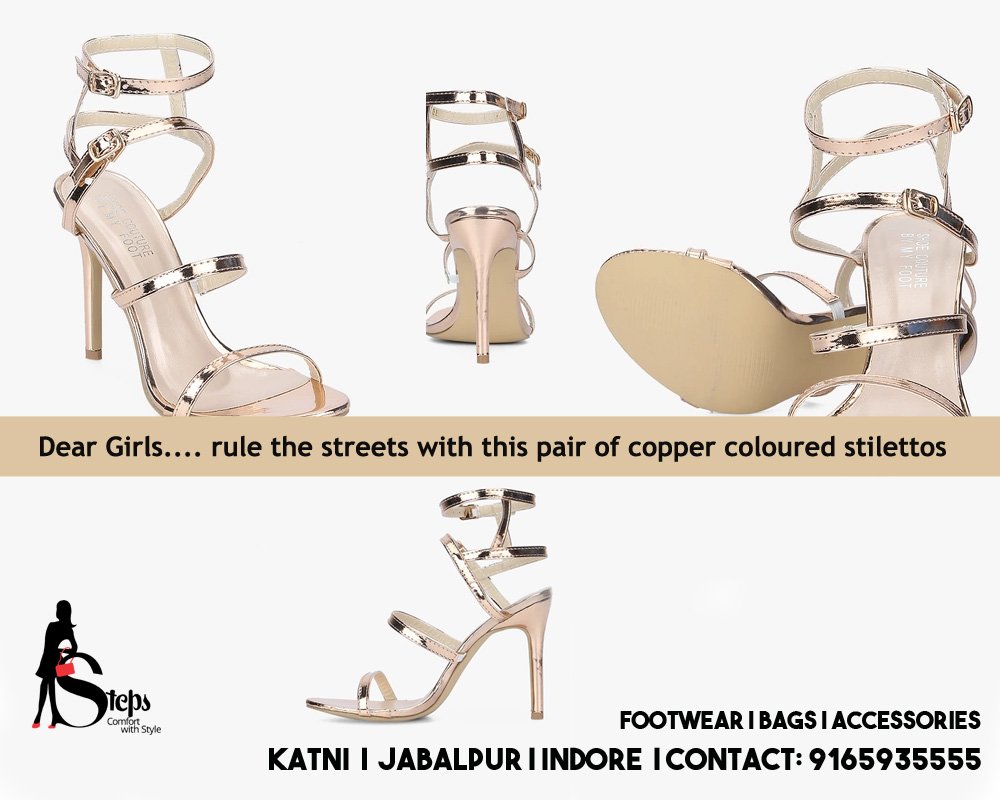 stepsstyle's tweet photo. Dear Girls.... rule the streets with this pair of copper coloured stilettos - Steps
#CopperColourStilettos #StilettosinJabalpur #ComfortableStilettos #Indore #Katni https://t.co/X8hjS8kLVG