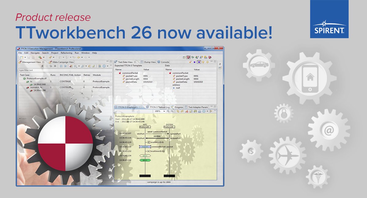Netmetrix_SP's tweet image. Version 26 of Spirent’s TTworkbench, based on @EclipseFdn #EclipseOxygen 4.7.3a, now supports #TTCN3 4.10.
bit.ly/2MPNkbN