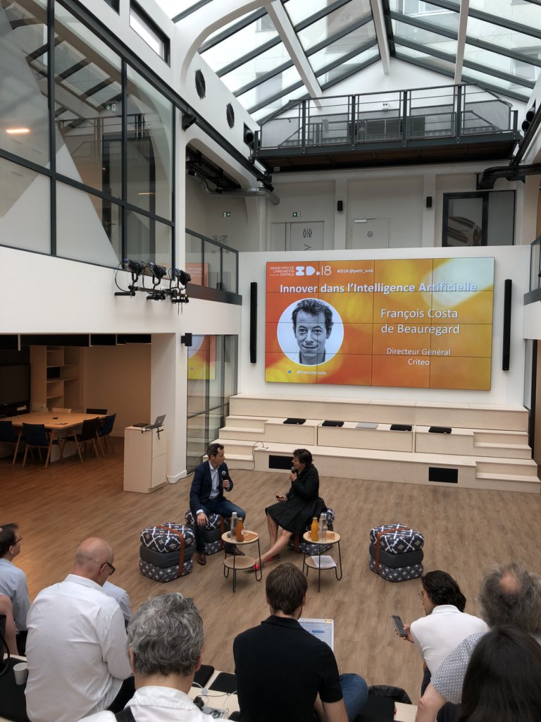 #ID18 ce matin <a href="/FrancoisCosta/">Francois Costa</a> nous dévoile la recette #innovation de <a href="/Criteo_France/">Criteo France</a> et présente les fondements du <a href="/CriteoAILab/">Criteo AI Lab</a>