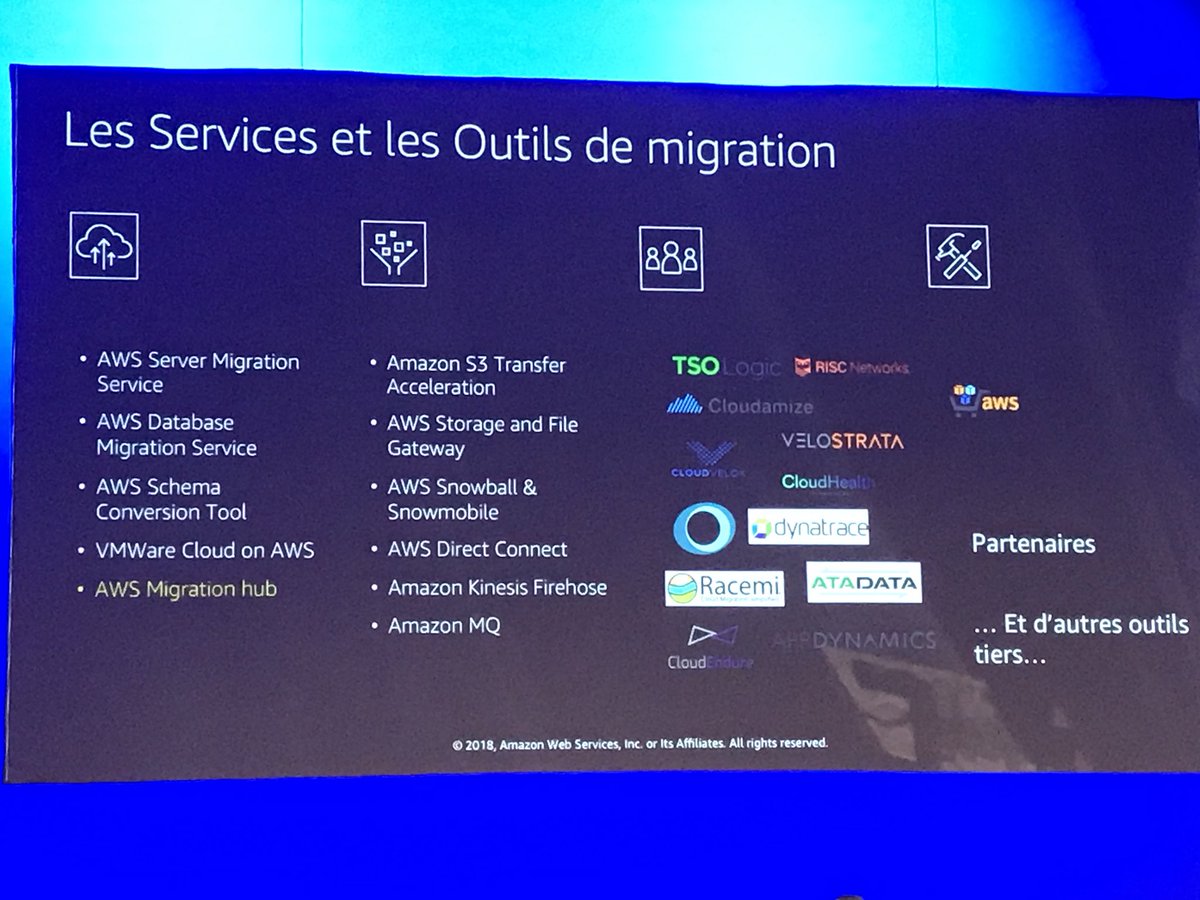 Les services / outils de migration AWS #TransformationDay @EasyBlogs