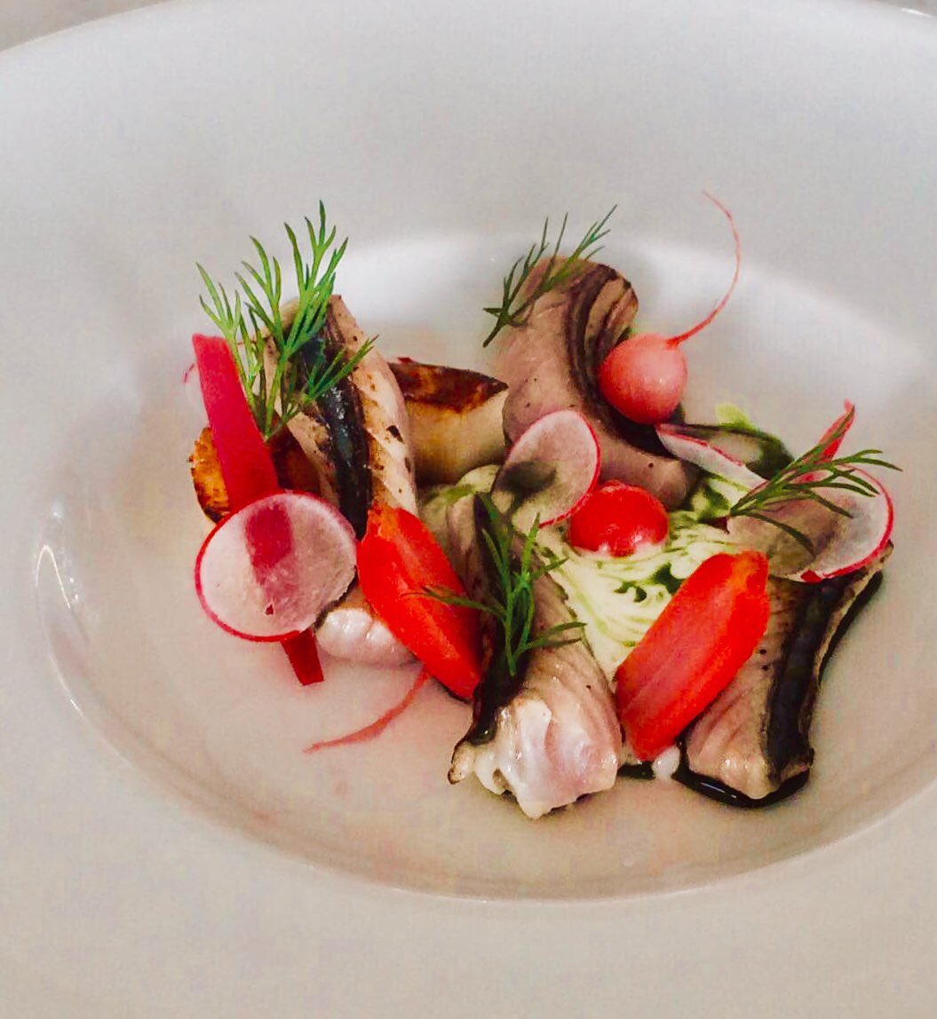 #mackerel #radish #buttermilk #redonnio #dill #_artonaplate #whitstable #food #foodgasm #foodporn #foodphotography #nom #cleaneating #fish