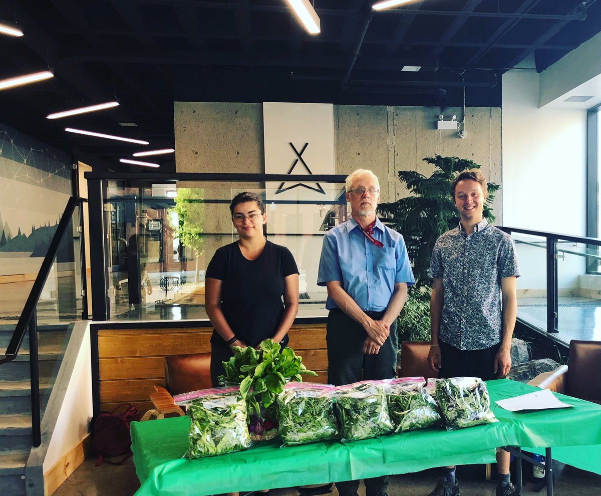 Good Morning @VentureNorthPtb #entrepreneurs at the 270 George St building @downtownptbo! We have @HeadsUpAmigos gardens in our front lobby to sell some delicious veggies! #ptbo #veggies #getyourgreens