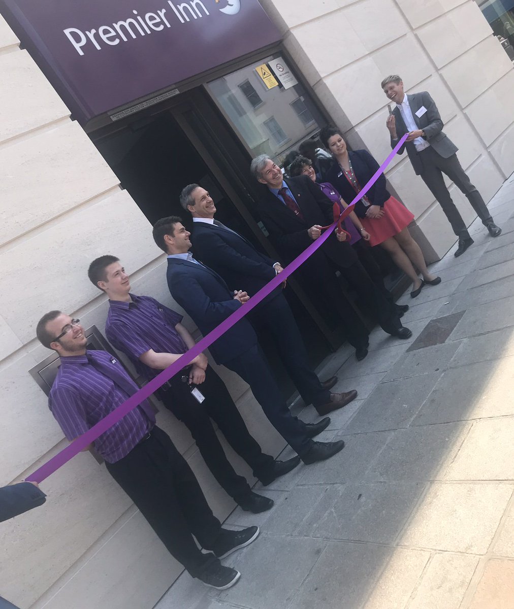 It's an exciting day for us in Jersey today. We're officially launching our 91 bedroom #premierinn. Set up going well and hotel looking great #visitjersey #jerseyci