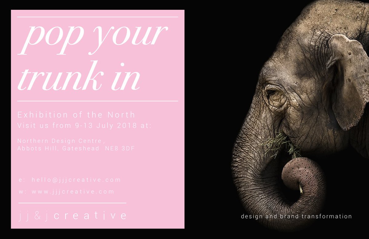 jjjcreative's tweet photo. As part of the Great Exhibition of the North's Northern Design Quest, next week we'll be situated at Northern Design Centre as part of the branding stage. If you're doing the quest or just passing by and would like to chat please say hello. #GetNorth2018 #branding https://t.co/tkwpIjHU5f