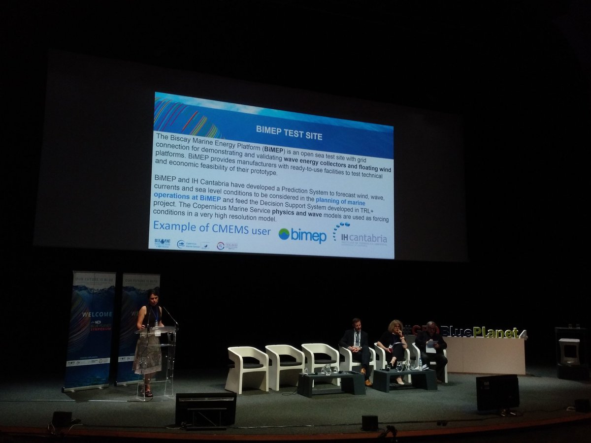 ffpipe's tweet photo. Dr. Laurence Crosnier @MercatorOcean showing #TRLPlus as a @CMEMS_EU use case at the session "Ocean and Coastal Information in support of the #BlueGrowth" @bimep_sa @IHCantabria #GEOBluePlanet4 https://t.co/W5fIOw0C86